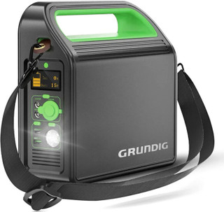 پاور ژنراتور خورشیدی آلمانی GRUNDIG اصل ۳۰۰ وات ۸۶۴۰۰ میلیآمپر ساعت + شارژر PD 60W