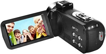 دوربین فیلمبرداری دیجیتال 4K مایتکویژن، ۵۶ مگاپیکسل با زوم ۱۶ برابر، صفحه نمایش لمسی ۳ اینچی IPS، وایفای (Wi-Fi)، دید در شب، حافظه ذخیرهسازی ۳۲ گیگابایت، ریموت کنترل برای ولاگری یوتیوب، مشکی