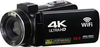 دوربین فیلمبرداری دیجیتال 4K مایتکویژن، ۵۶ مگاپیکسل با زوم ۱۶ برابر، صفحه نمایش لمسی ۳ اینچی IPS، وایفای (Wi-Fi)، دید در شب، حافظه ذخیرهسازی ۳۲ گیگابایت، ریموت کنترل برای ولاگری یوتیوب، مشکی